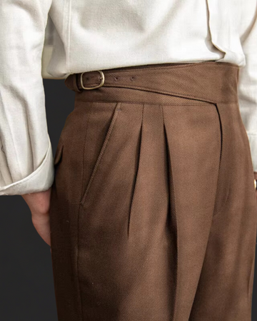Pantaloni pieghetti Meraner | Comoda e alla moda vestibilità dritta