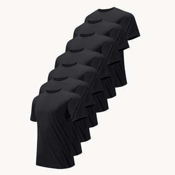 7er-Pack Black Active Short Sleeve Tee | Komfort, Schutz und Stil