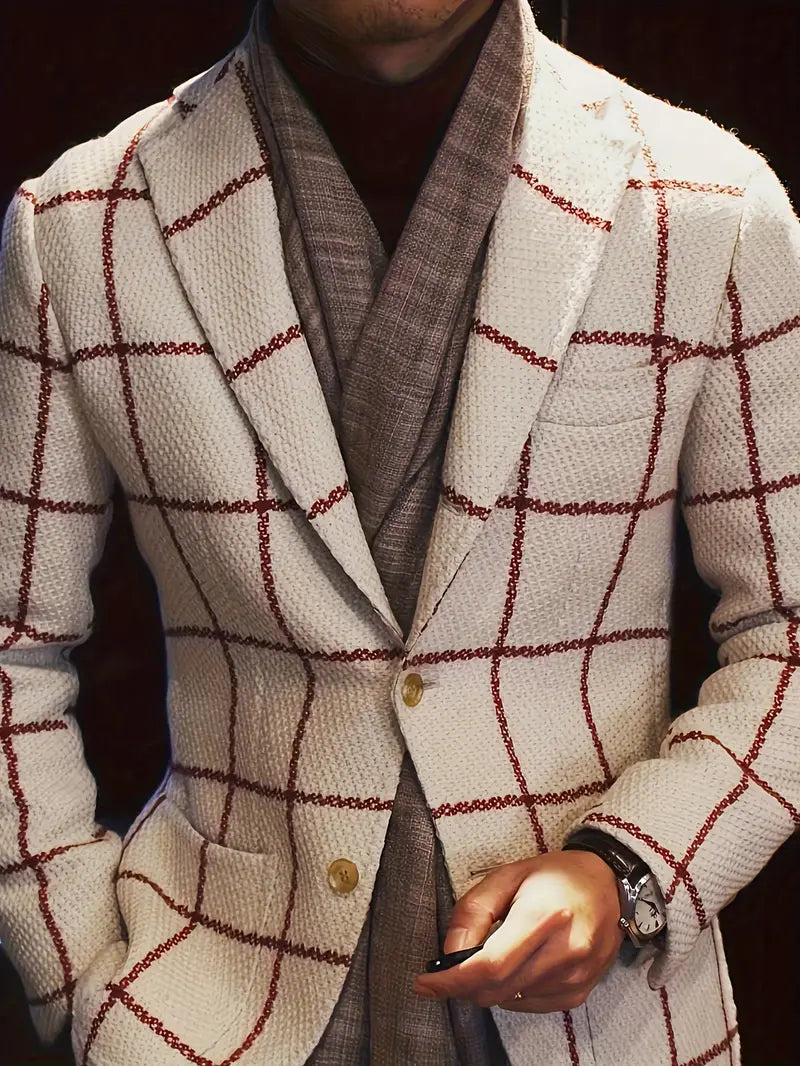 Devako Benjamin | Blazer da uomo a quadri senza tempo con tocco elegante