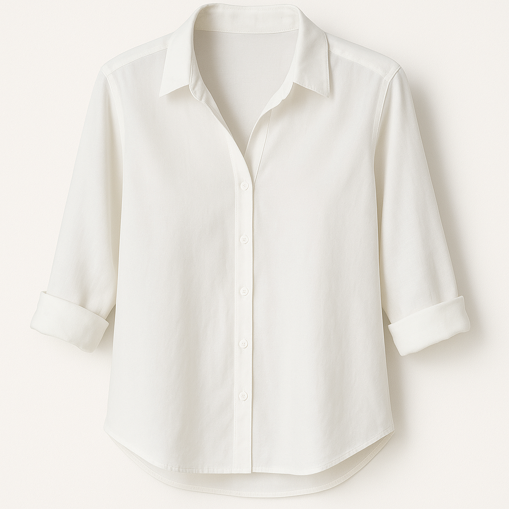 Dámská halenka s límečkem a knoflíkovou légou – vzdušná a všestranně nositelná