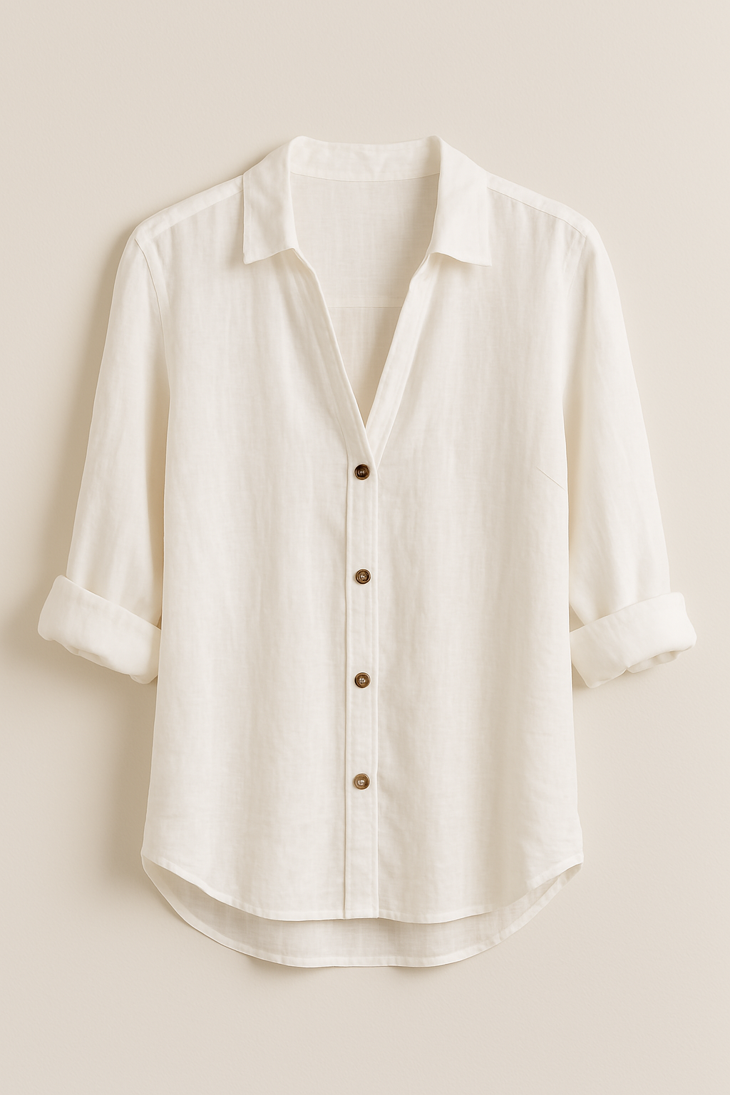 Dámská halenka s límečkem a knoflíky – volná a všestranně kombinovatelná