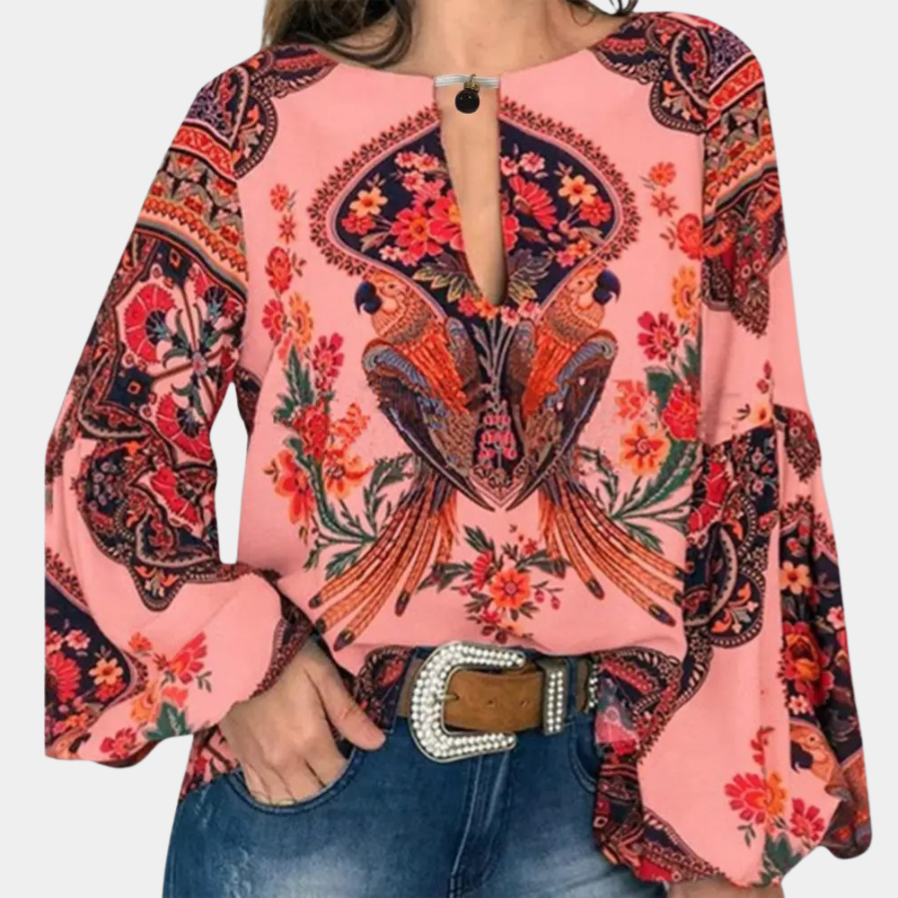 Isalina – Blusa in stile bohemien chic con design unico