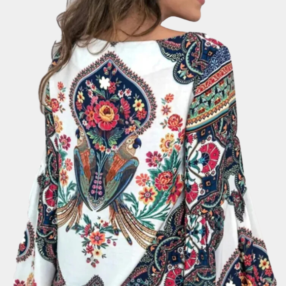 Isalina – Blusa in stile bohemien chic con design unico