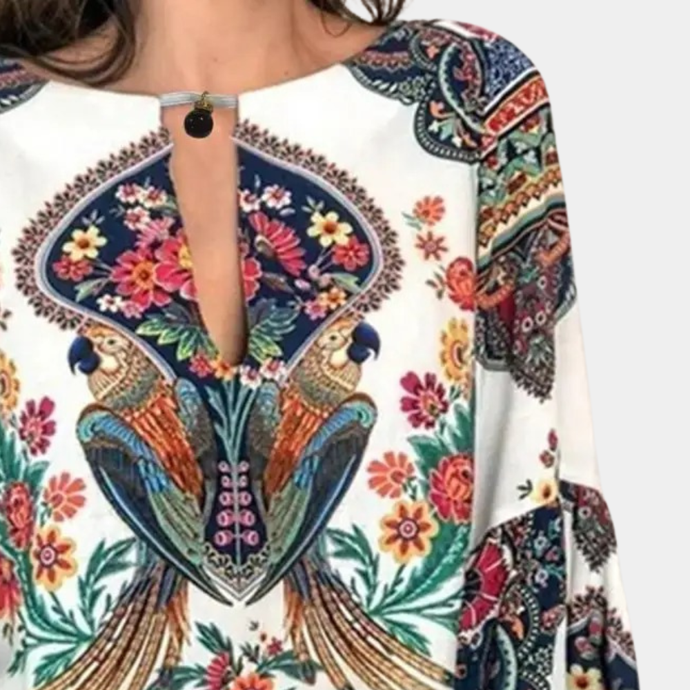 Isalina – Blusa in stile bohemien chic con design unico