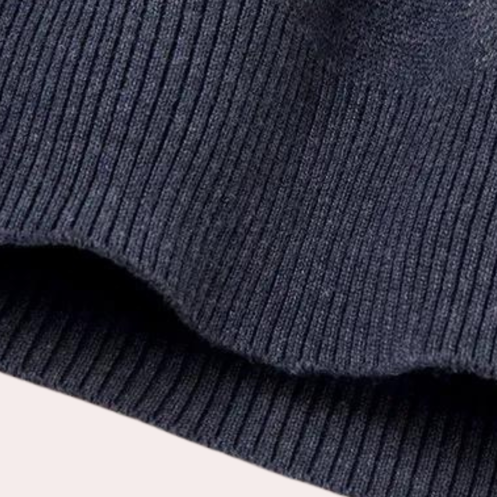 Flaviu - Štýlový geometrický pletený sveter pre mužov