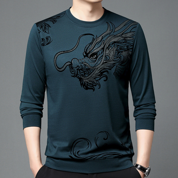 Mihnea - Lässiges Rundhals-Sweatshirt für Männer