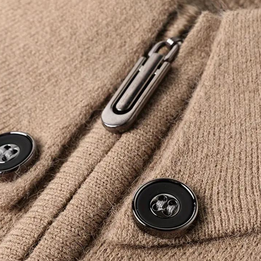 Finn - módny sveter s štvrťzipsom pre mužov