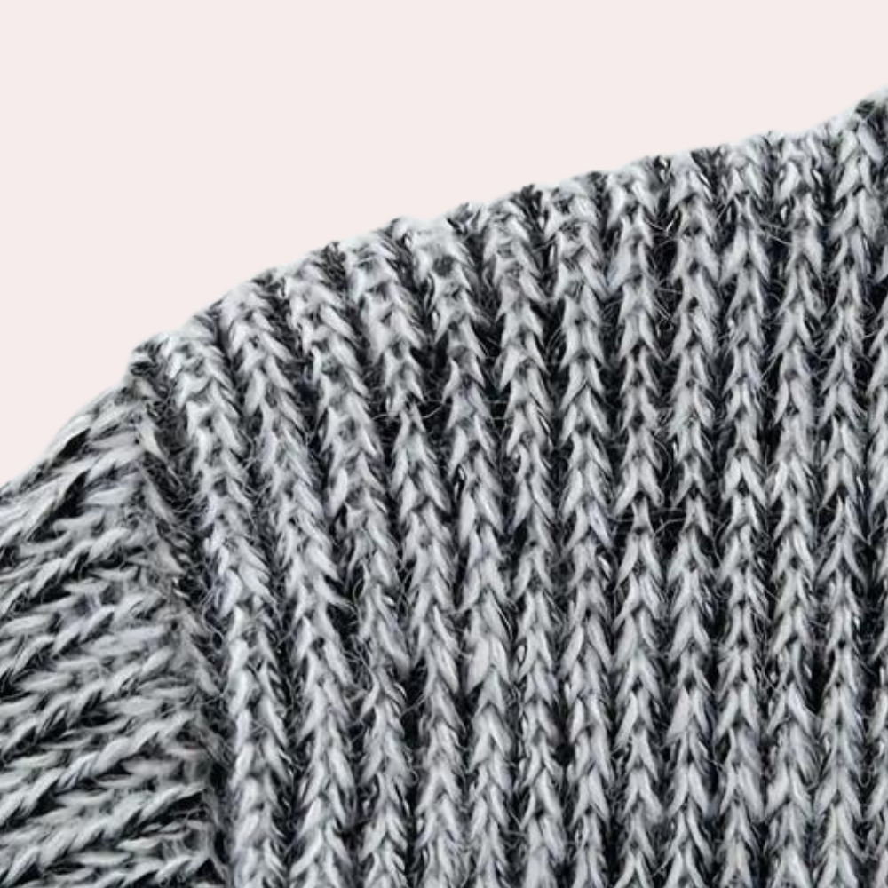 Fanis - pletený sveter s kapucňou pre mužov