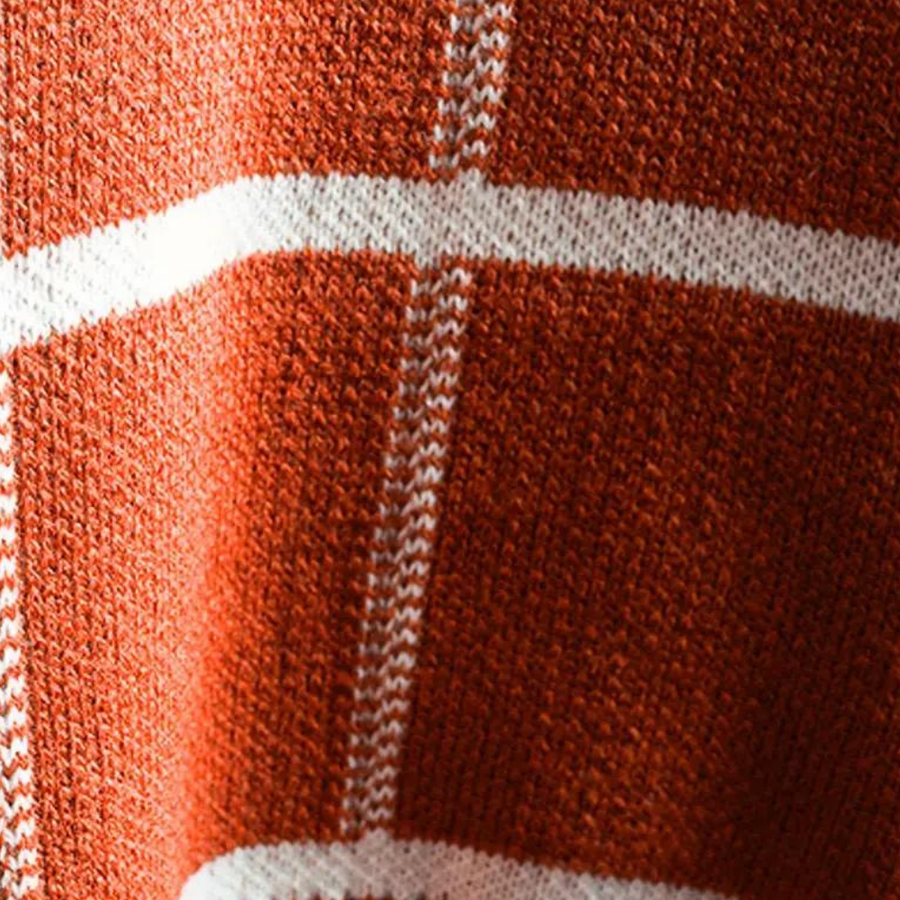 Marinos - Módny károvaný sveter pre mužov