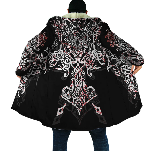 Ragnar – Gefütterte Wikinger-Kapuzenjacke – Warm & Robust