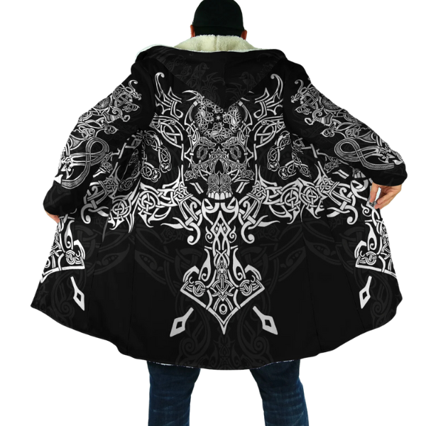 Ragnar – Gefütterte Wikinger-Kapuzenjacke – Warm & Robust