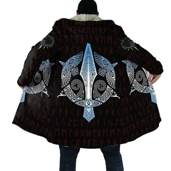 Ragnar – Gefütterte Wikinger-Kapuzenjacke – Warm & Robust