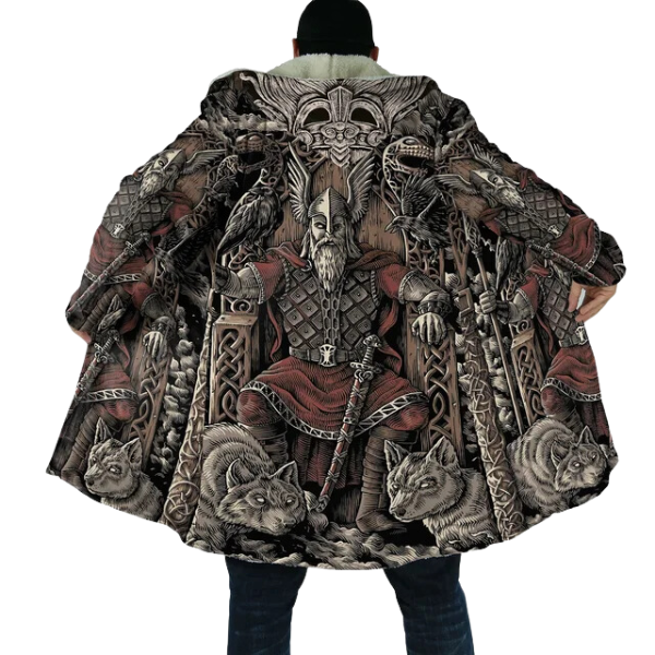 Ragnar – Gefütterte Wikinger-Kapuzenjacke – Warm & Robust