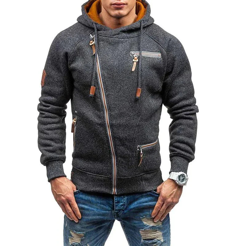 Teplejší mikina s kapucňou pre mužov - Rehan