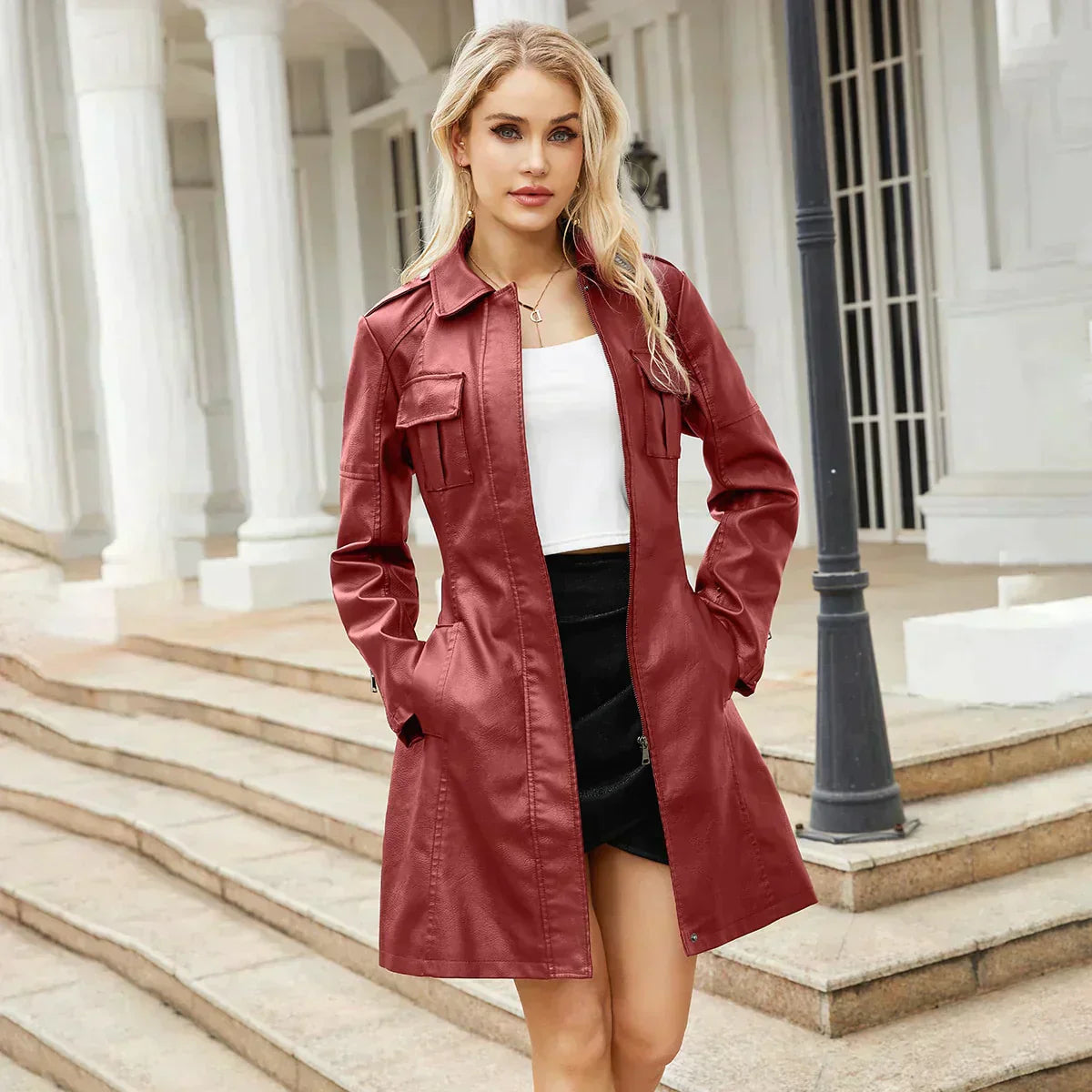 Livia - Stylische Lederjacke für Frauen - Must-Have für Herbst und Winter