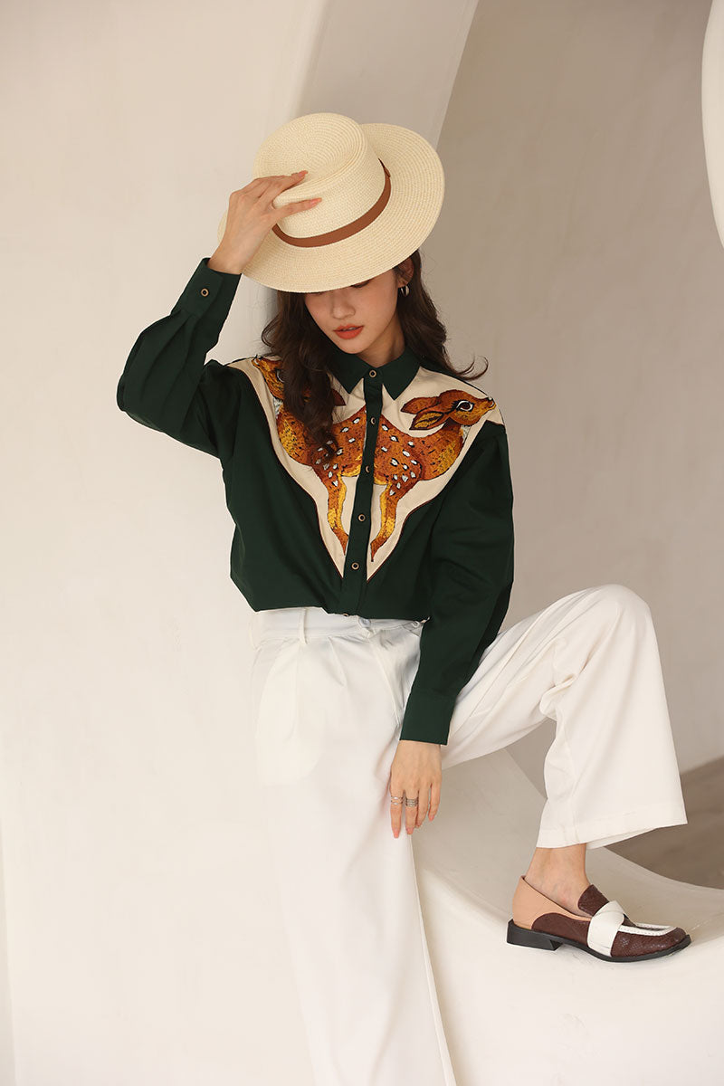 Devako Deer | Camicie western ricamate