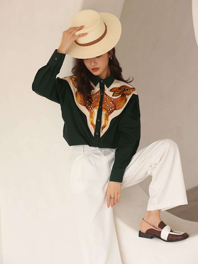 Devako Deer | Camicie western ricamate