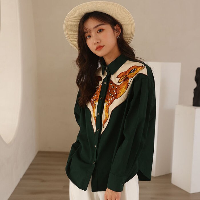 Devako Deer | Camicie western ricamate