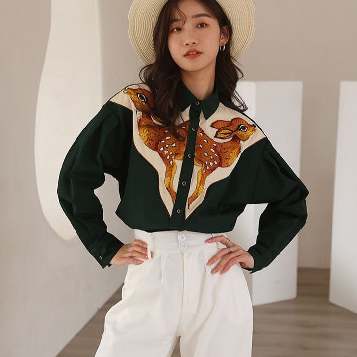 Devako Deer | Camicie western ricamate