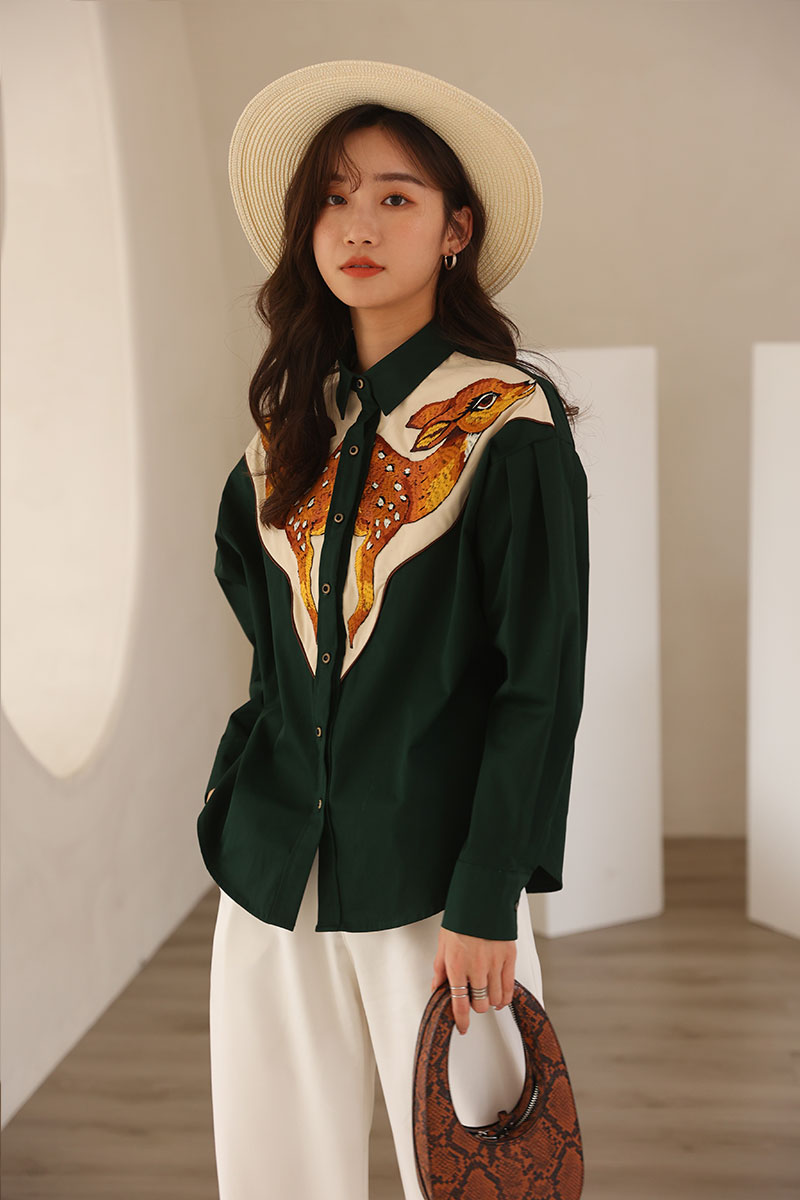 Devako Deer | Camicie western ricamate
