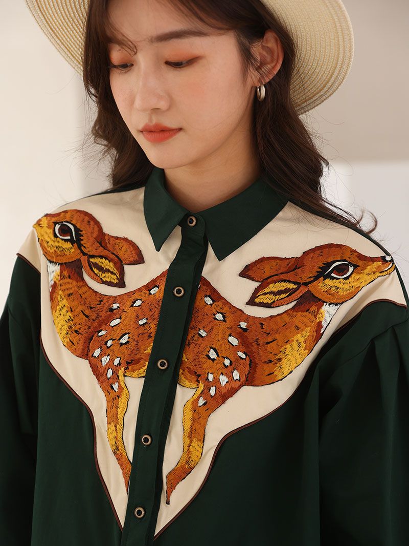 Devako Deer | Camicie western ricamate