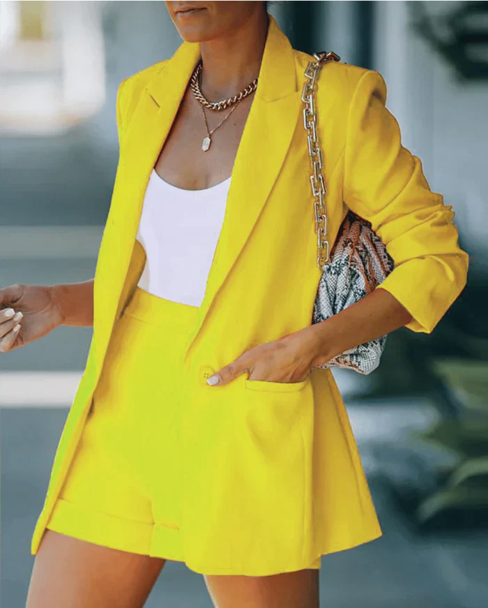 Hoymans Stella Blazer & Set di Pantaloncini – Elegante & Versatile