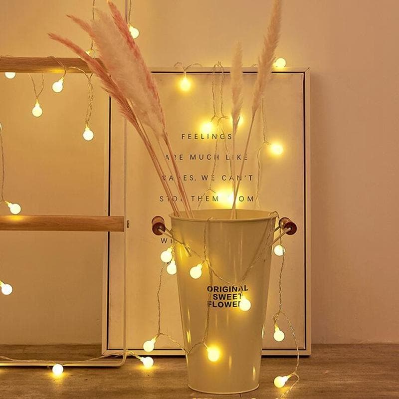 Lunara – LED svetelný reťazec teplá biela/studená biela 4,8m alebo 10m – do interiéru a exteriéru