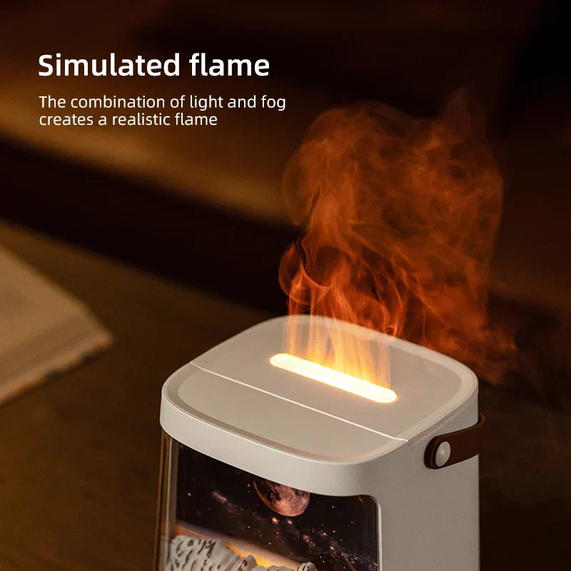 FlamoAir – Galaxy Flame Aroma Difuzér s osvetlením a diaľkovým ovládaním