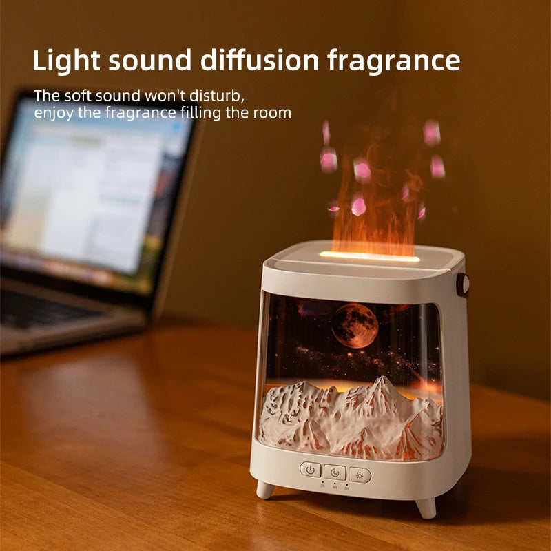 AromaGlow – Galaxy Flame aroma difuzér s nočným svetlom a diaľkovým ovládaním