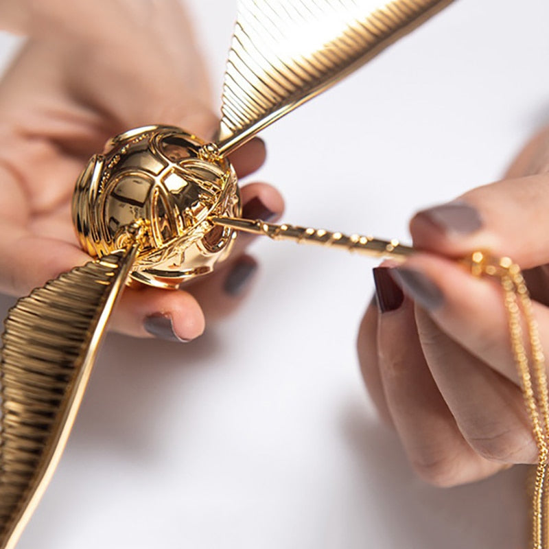 Goldene Fang | Pozlátený 18k poklad krúžok krabička pohyblivý luxusný šperk