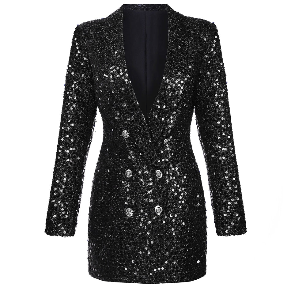 Talisa Dress | Glitter Blazer Dress für glamouröse Abende