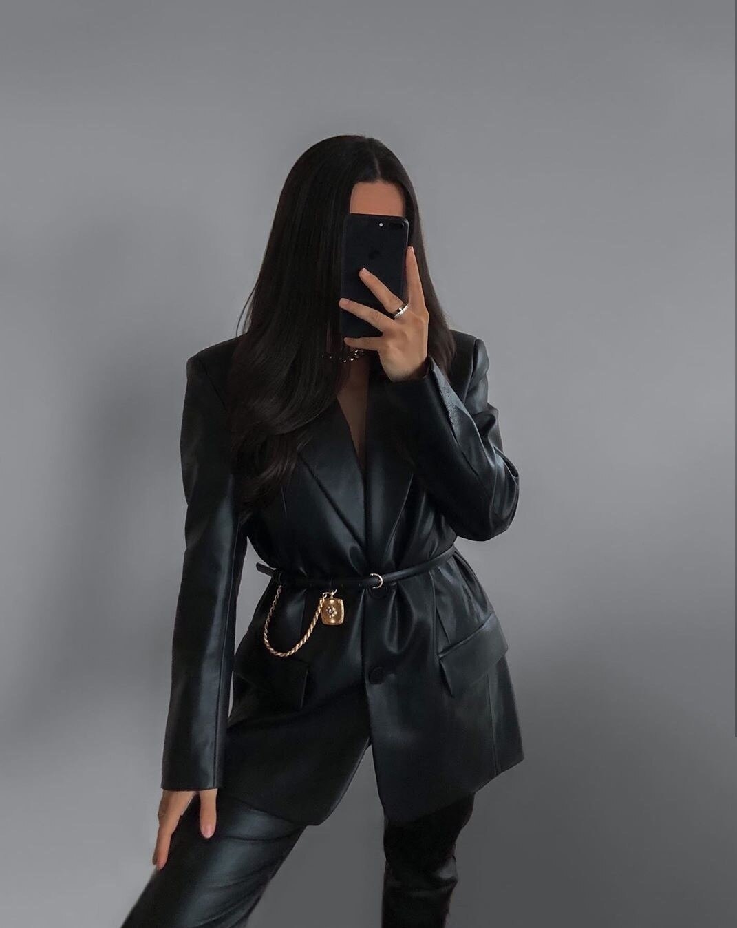 Winlena Blazer – Blazer en cuir élégant pour femmes avec coupe moderne