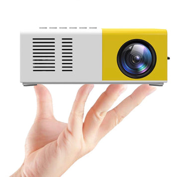 Devako HD Mini-Projektor - 1080P HD, 1000 Lumen, flere tilslutninger, fjernbetjening inkluderet
