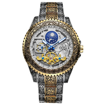 Devako Automatik Tourbillon Uhr - 30m wasserdicht, Automatikwerk, verstellbare Größe