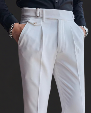Pantaloni plissettati Marcello | Stile vintage britannico e vestibilità comoda