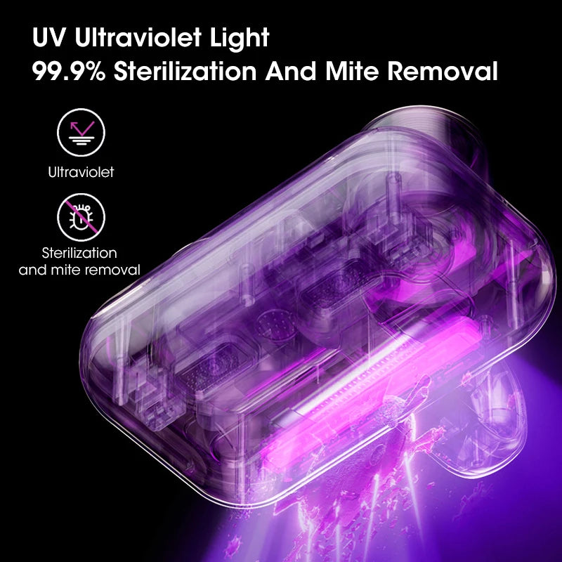 Inteligentný odstraňovač roztočov s UV sterilizáciou, HEPA filtrom, bezdrôtový, pre matrace a posteľnú bielizeň