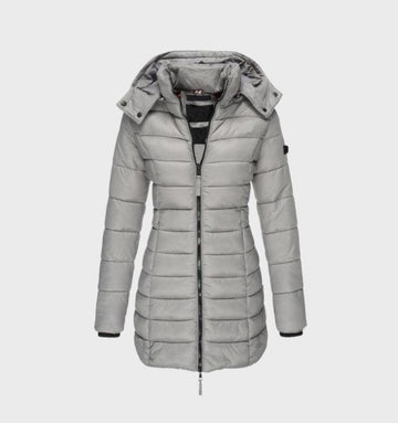 Damen Steppjacke mit Kapuze – Stilvoll, Mittellang & Gefüttert
