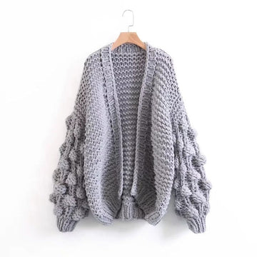Devako Jennifer | Groft håndstrikket cardigan sweater