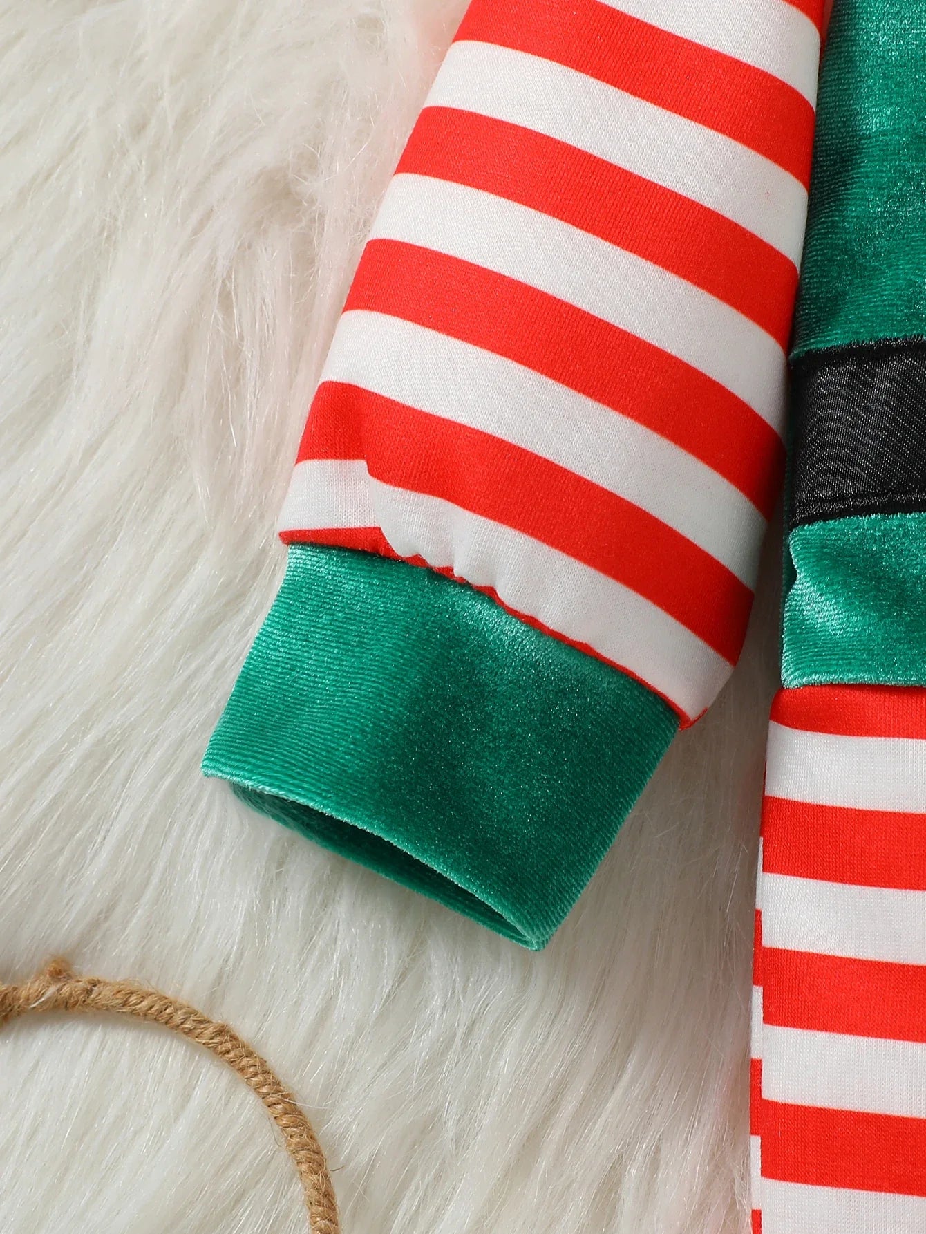 Kerst baby jumpsuit set voor jongens en meisjes met hoed 4