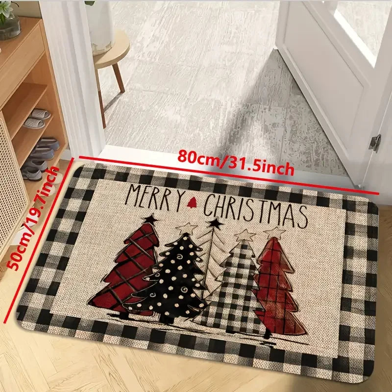 Kerstboomthematapijt met Antislip, Zacht en Comfortabel voor Thuisgebruik 1