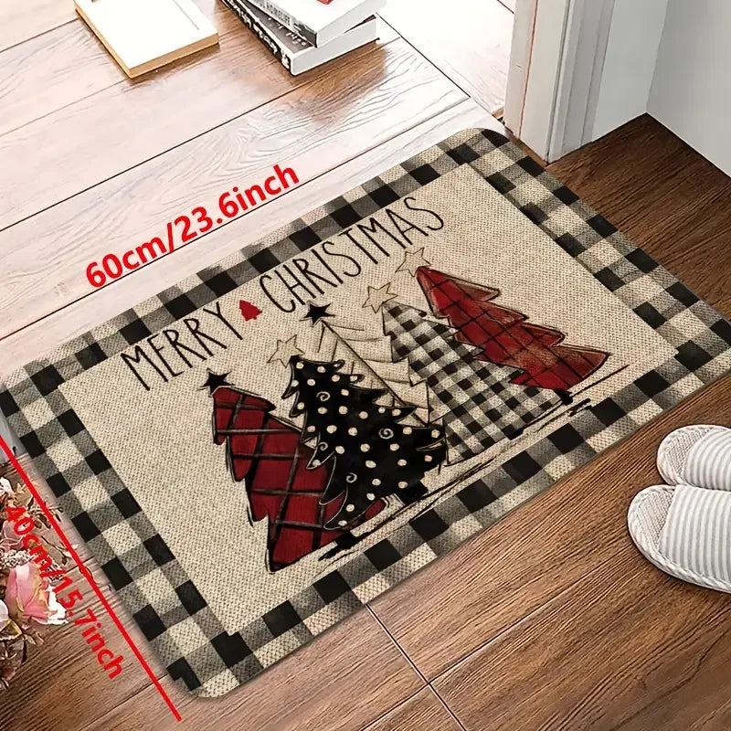 Kerstboomthematapijt met Antislip, Zacht en Comfortabel voor Thuisgebruik 2