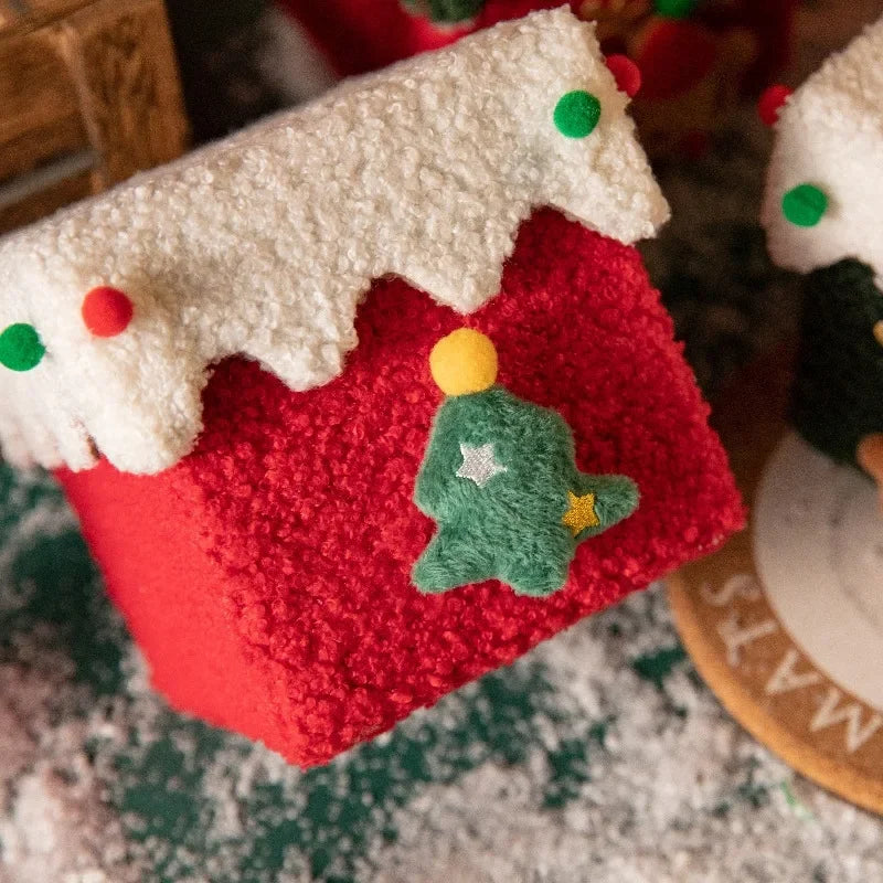 Kerstcadeaudoos in appelvorm van stevig karton 4