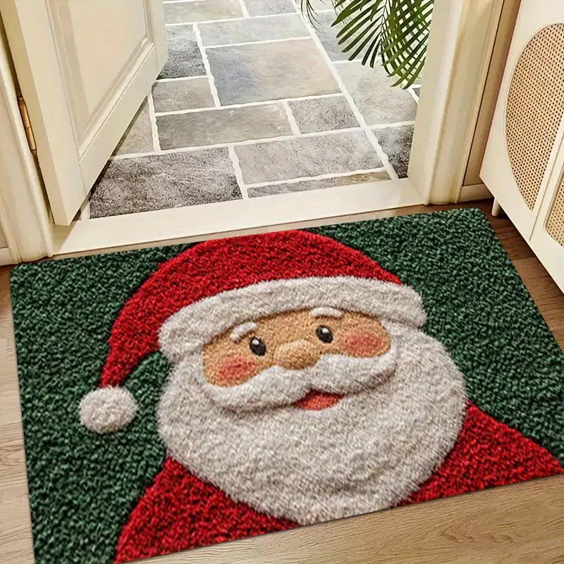Kerstdeurmat met Rode Kerstman en Peperkoekman voor Binnen en Buiten 7