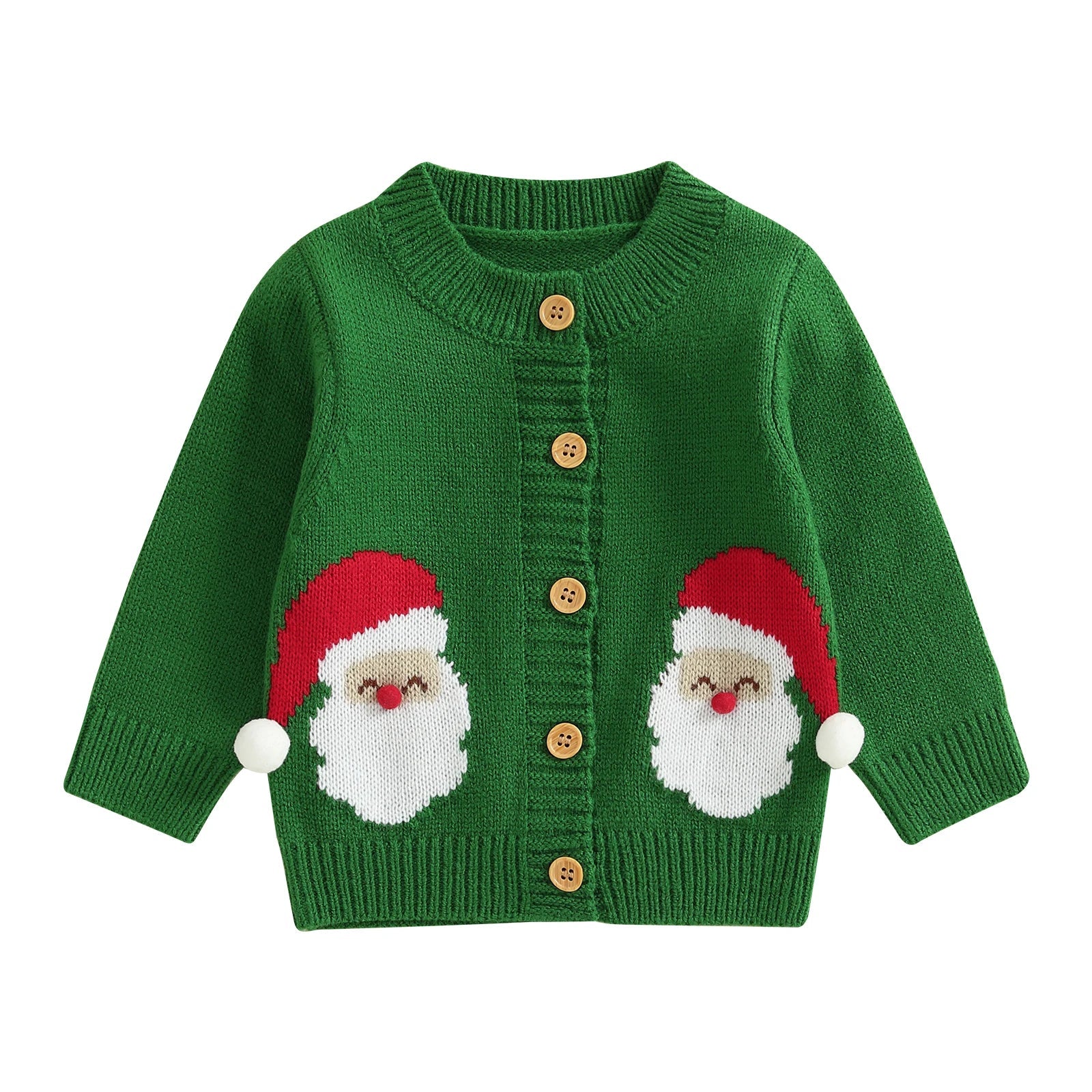 Kerstkindervest voor jongens en meisjes, 0-3 jaar, lange mouwen, warm en comfortabel 6