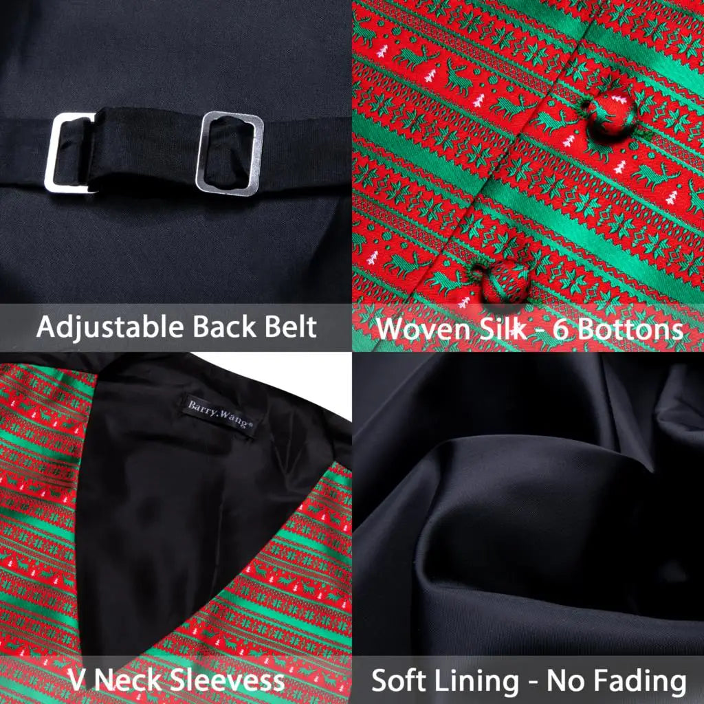 Festivaro vianočná vesta – štýlová, hodvábna a s kravatou a motýlikom