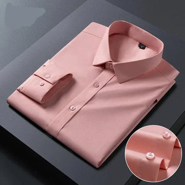 Devako Lars - camicia da uomo senza stiro in stile business
