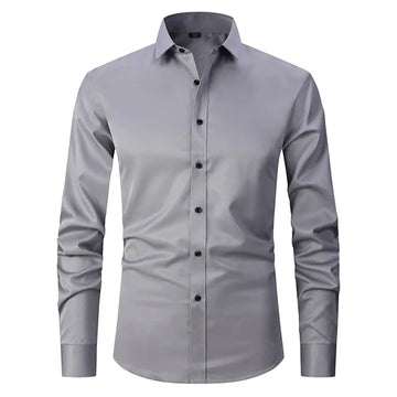 Camicia slim fit elastica senza pieghe - Devako Mark