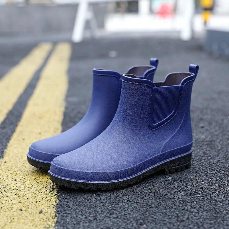 Luxusné polovičné vysoké nepremokavé pánske dažďové čižmy - Lucas Rain Walk