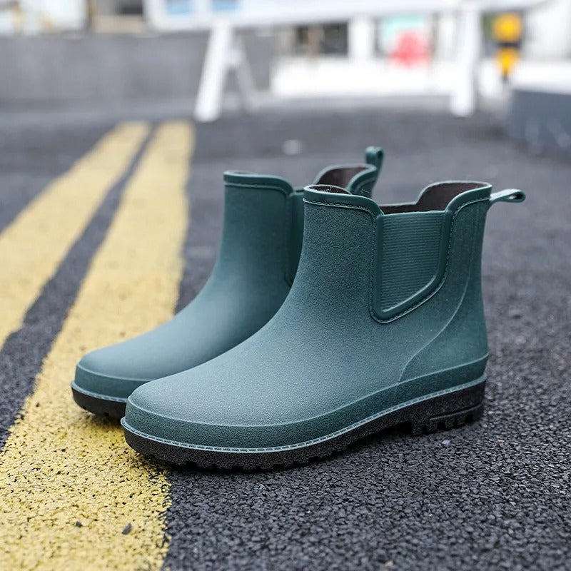 Luxusné polovičné vysoké nepremokavé pánske dažďové čižmy - Lucas Rain Walk