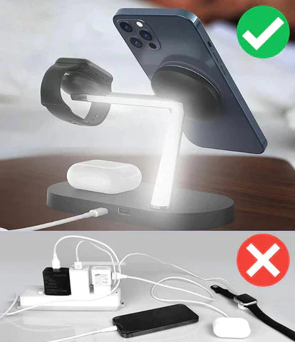 MultiCharge Pro 3-v-1 nabíjacia stanica – bezdrôtové nabíjanie pre 3 zariadenia